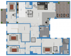 Grundriss - Exklusives Penthouse in Halle (Saale) – am Paulusviertel