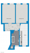 Grundriss - Attraktive 2-Raumwohnung in der Nähe vom Völkerschlachtdenkmal!