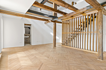 Wohnen mit Galerie-Flair – Einzigartige Maisonette-Wohnung über drei Etagen! 06118 Halle, Etagenwohnung zur Miete